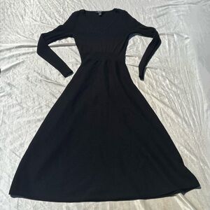 Simply Vera Black Maxi Long Sleeve Dress Women’s XS